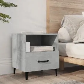 Mesita de noche madera contrachapada gris hormigón de vidaXL, Mesitas de noche - Ref: Foro24-812032, Precio: 41,71 €, Descuen...