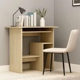 Escritorio madera contrachapada color roble Sonoma 80x45x74 cm de vidaXL, Escritorios - Ref: Foro24-801367, Precio: 65,56 €, ...