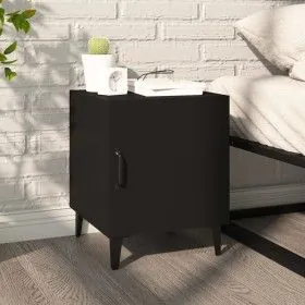 Black plywood nightstand by vidaXL, Nightstands - Ref: Foro24-812062, Price: 42,36 €, Discount: %