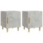 Mesitas de noche 2 uds madera contrachapada gris hormigón de vidaXL, Mesitas de noche - Ref: Foro24-812051, Precio: 46,28 €, ...