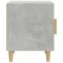 Mesitas de noche 2 uds madera contrachapada gris hormigón de vidaXL, Mesitas de noche - Ref: Foro24-812051, Precio: 46,28 €, ...