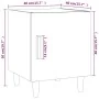 Bedside tables 2 pcs concrete gray plywood by vidaXL, Nightstands - Ref: Foro24-812051, Price: 46,28 €, Discount: %