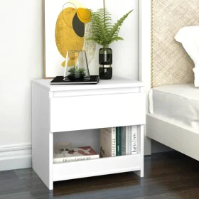White plywood bedside table 40x30x39 cm by vidaXL, Nightstands - Ref: Foro24-803443, Price: 34,71 €, Discount: %