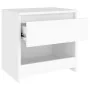 White plywood bedside table 40x30x39 cm by vidaXL, Nightstands - Ref: Foro24-803443, Price: 34,71 €, Discount: %