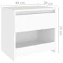 White plywood bedside table 40x30x39 cm by vidaXL, Nightstands - Ref: Foro24-803443, Price: 34,71 €, Discount: %
