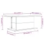 Mesa de centro madera contrachapada negro 102x55,5x40 cm de vidaXL, Mesas de centro - Ref: Foro24-810308, Precio: 43,97 €, De...