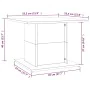 Mesa de centro madera de ingeniería gris Sonoma 55,5x55,5x40 cm de vidaXL, Mesas de centro - Ref: Foro24-813096, Precio: 40,9...