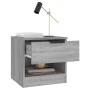 Mesitas de noche 2 uds madera contrachapada gris Sonoma de vidaXL, Mesitas de noche - Ref: Foro24-817048, Precio: 71,73 €, De...