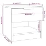 Mesitas de noche 2 uds madera contrachapada gris Sonoma de vidaXL, Mesitas de noche - Ref: Foro24-817048, Precio: 71,73 €, De...