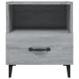 Mesita de noche 2 unidades madera contrachapada gris Sonoma de vidaXL, Mesitas de noche - Ref: Foro24-817306, Precio: 72,95 €...