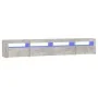 Mueble de TV con luces LED gris hormigón 240x35x40 cm de vidaXL, Muebles TV - Ref: Foro24-3152725, Precio: 153,31 €, Descuent...