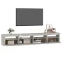 Mueble de TV con luces LED gris hormigón 240x35x40 cm de vidaXL, Muebles TV - Ref: Foro24-3152725, Precio: 153,31 €, Descuent...