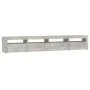 Mueble de TV con luces LED gris hormigón 240x35x40 cm de vidaXL, Muebles TV - Ref: Foro24-3152725, Precio: 153,31 €, Descuent...