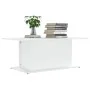 Mesa de centro madera de ingeniería blanca 102x55,5x40 cm de vidaXL, Mesas de centro - Ref: Foro24-810307, Precio: 44,38 €, D...