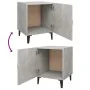 Mesitas de noche 2 unidades madera contrachapada gris hormigón de vidaXL, Mesitas de noche - Ref: Foro24-812069, Precio: 49,6...