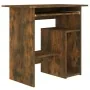 Escritorio de madera contrachapada roble ahumado 80x45x74 cm de vidaXL, Escritorios - Ref: Foro24-815477, Precio: 62,45 €, De...