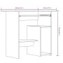 Escritorio de madera contrachapada roble ahumado 80x45x74 cm de vidaXL, Escritorios - Ref: Foro24-815477, Precio: 62,45 €, De...
