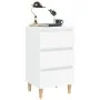 Mesita de noche con patas de madera maciza blanca 40x35x69 cm de vidaXL, Mesitas de noche - Ref: Foro24-805887, Precio: 62,81...