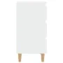Mesita de noche con patas de madera maciza blanca 40x35x69 cm de vidaXL, Mesitas de noche - Ref: Foro24-805887, Precio: 62,81...