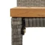 Mesa bar y taburetes jardín 9 pzas madera acacia ratán PE gris de vidaXL, Conjuntos de jardín - Ref: Foro24-3187681, Precio: ...