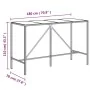 Mesa bar y taburetes jardín 9 pzas madera acacia ratán PE gris de vidaXL, Conjuntos de jardín - Ref: Foro24-3187681, Precio: ...