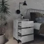Bedside tables 2 pcs concrete gray metal legs 40x35x69 cm by vidaXL, Nightstands - Ref: Foro24-805914, Price: 92,72 €, Discou...