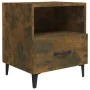 Mesita de noche 2 uds madera contrachapada color roble ahumado de vidaXL, Mesitas de noche - Ref: Foro24-817304, Precio: 68,7...