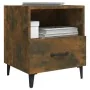Mesita de noche 2 uds madera contrachapada color roble ahumado de vidaXL, Mesitas de noche - Ref: Foro24-817304, Precio: 68,7...