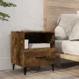 Mesita de noche 2 uds madera contrachapada color roble ahumado de vidaXL, Mesitas de noche - Ref: Foro24-817304, Precio: 68,7...
