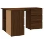 Escritorio de esquina contrachapada roble marrón 145x100x76 cm de vidaXL, Escritorios - Ref: Foro24-815443, Precio: 142,68 €,...