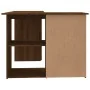 Escritorio de esquina contrachapada roble marrón 145x100x76 cm de vidaXL, Escritorios - Ref: Foro24-815443, Precio: 142,68 €,...