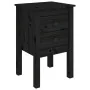 Solid black pine wood bedside table 40x35x61.5 cm by vidaXL, Nightstands - Ref: Foro24-813697, Price: 42,37 €, Discount: %