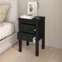 Solid black pine wood bedside table 40x35x61.5 cm by vidaXL, Nightstands - Ref: Foro24-813697, Price: 42,37 €, Discount: %