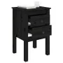 Solid black pine wood bedside table 40x35x61.5 cm by vidaXL, Nightstands - Ref: Foro24-813697, Price: 42,37 €, Discount: %
