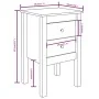 Solid black pine wood bedside table 40x35x61.5 cm by vidaXL, Nightstands - Ref: Foro24-813697, Price: 42,37 €, Discount: %