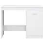 Escritorio de madera de ingeniería blanco brillo 140x50x76 cm de vidaXL, Escritorios - Ref: Foro24-3054786, Precio: 181,62 €,...