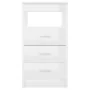 Escritorio de madera de ingeniería blanco brillo 140x50x76 cm de vidaXL, Escritorios - Ref: Foro24-3054786, Precio: 181,62 €,...