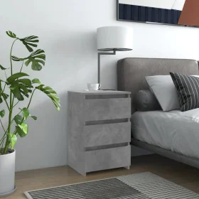 Concrete gray plywood bedside table 40x35x62.5cm by vidaXL, Nightstands - Ref: Foro24-806219, Price: 53,92 €, Discount: %
