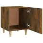 Mesita de noche madera contrachapada color roble ahumado de vidaXL, Mesitas de noche - Ref: Foro24-817309, Precio: 27,96 €, D...