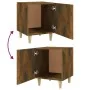 Mesita de noche madera contrachapada color roble ahumado de vidaXL, Mesitas de noche - Ref: Foro24-817309, Precio: 27,96 €, D...
