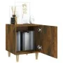 Mesita de noche madera contrachapada color roble ahumado de vidaXL, Mesitas de noche - Ref: Foro24-817309, Precio: 27,96 €, D...