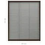 Mosquitera plisada para ventanas aluminio marrón 60x80cm de vidaXL, Mosquiteras para ventanas - Ref: Foro24-148653, Precio: 2...