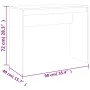 Escritorio de madera contrachapada gris hormigón 90x40x72 cm de vidaXL, Escritorios - Ref: Foro24-800382, Precio: 42,30 €, De...