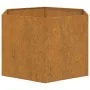 Jardinera de acero corten oxidado 60x60x45 cm de vidaXL, Maceteros y jardineras - Ref: Foro24-823675, Precio: 58,82 €, Descue...
