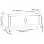 Mesa de centro madera de ingeniería negra 102x50x45 cm de vidaXL, Mesas de centro - Ref: Foro24-811809, Precio: 77,59 €, Desc...