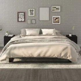 Mesitas de noche 2 unidades madera contrachapada negra de vidaXL, Mesitas de noche - Ref: Foro24-812063, Precio: 69,50 €, Des...