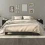 Mesitas de noche 2 unidades madera contrachapada negra de vidaXL, Mesitas de noche - Ref: Foro24-812063, Precio: 69,50 €, Des...