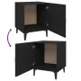 Mesitas de noche 2 unidades madera contrachapada negra de vidaXL, Mesitas de noche - Ref: Foro24-812063, Precio: 69,50 €, Des...