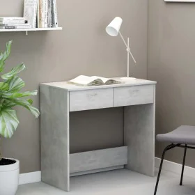 Escritorio de madera contrachapada gris hormigón 80x40x75 cm de vidaXL, Escritorios - Ref: Foro24-801359, Precio: 50,46 €, De...