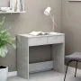 Escritorio de madera contrachapada gris hormigón 80x40x75 cm de vidaXL, Escritorios - Ref: Foro24-801359, Precio: 50,46 €, De...